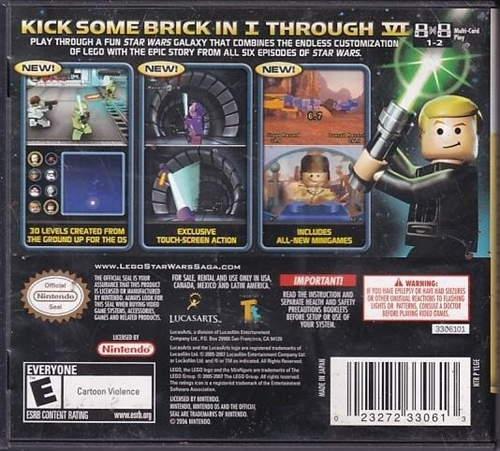 LEGO Star Wars The Complete Saga - Amerikansk Version - Nintendo DS (B Grade) (Genbrug)